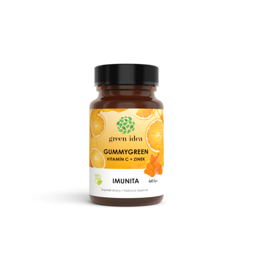 Gummygreen - Vitamín C + zinok 60 ks - Green idea