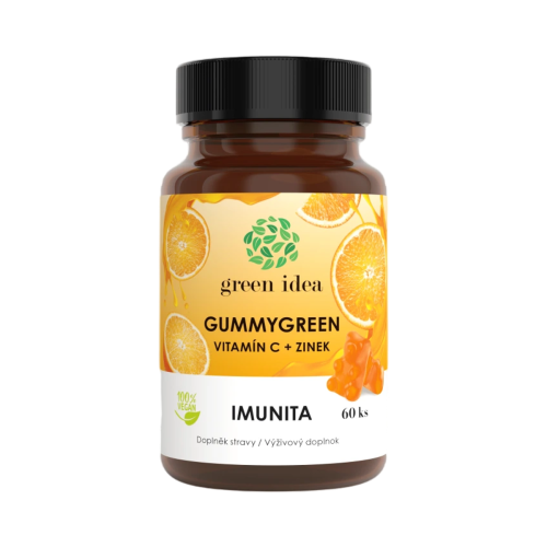 Gummygreen - Vitamín C + zinok 60 ks - Green idea