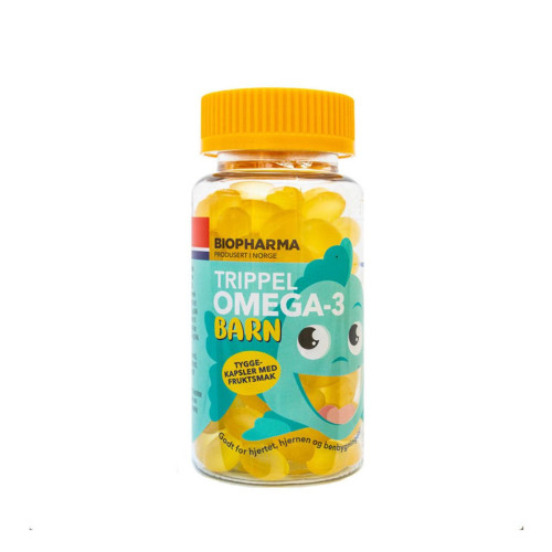 OMEGA 3 – rybí olej - detské žuvacie kapsule - Biopharma - 120 kapsúl