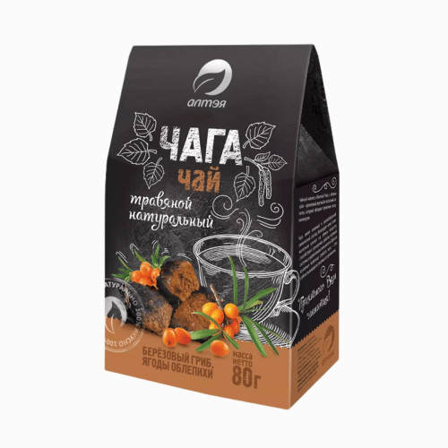Čaga čaj s rakytníkom sypaný - 80 g - Alteya