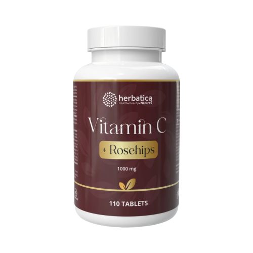 Vitamín C 1000 + Šípky - 110 tabliet - Herbatica