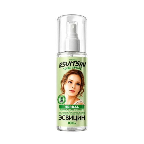 Bylinné tonikum v spreji na podporu rastu vlasov Esvitsin - 100 ml - Vitateka