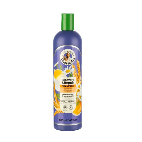 Regeneračný a obnovujúci šampón s vajcom a pšeničnými proteínmi - 500 ml - Mama Pharmelia