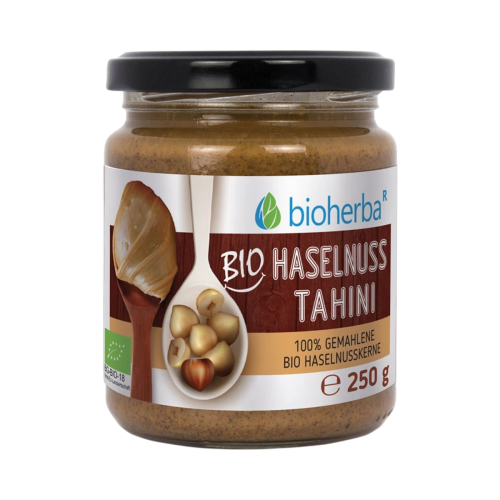 100 % bio lieskovo-orieškové tahini – 250 g – Bioherba
