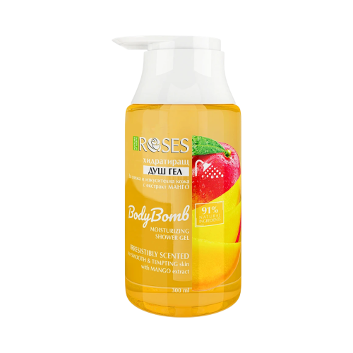 BODY BOMB hydratačný prírodný sprchový gél s extraktom z manga 300 ml - NATURE OF AGIVA