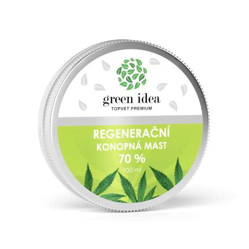 Konopná regeneračná masť 70 % 100 ml - Green idea