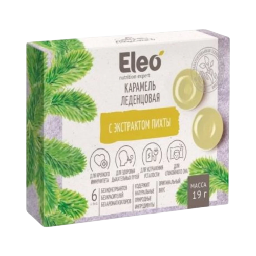 Karamelové cukríky s jedľovým ektraktom - 6ks/19g - ELEO