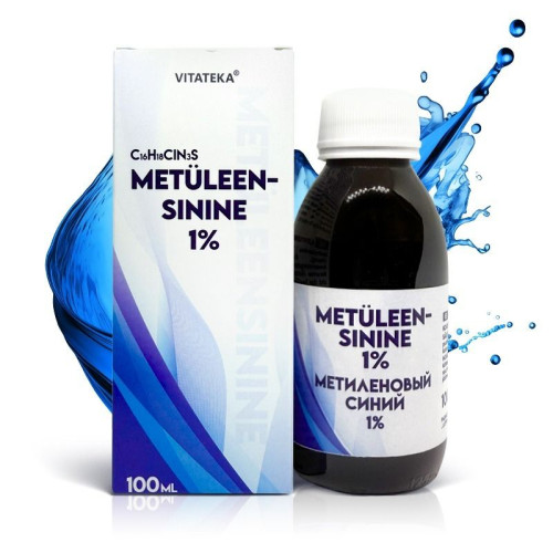 Metylénová modrá 1 % – vodný roztok – 100 ml – Vitateka Metylénová modrá 1 % – vodný roztok – 100 ml – Vitateka