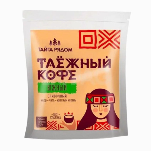 Tajga káva s cédrom, čakankou, čagou a červeným koreňom - krémová - 150 g - Specialist