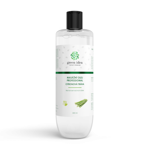 Citrónová tráva – masážny olej 500 ml – Green idea