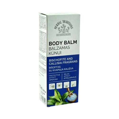 Telový balzam Bišofit s kalíziou voňavou - 75 ml - Herbal Traditions Telový balzam Bišofit s kalíziou voňavou - 75 ml - Herbal Traditions