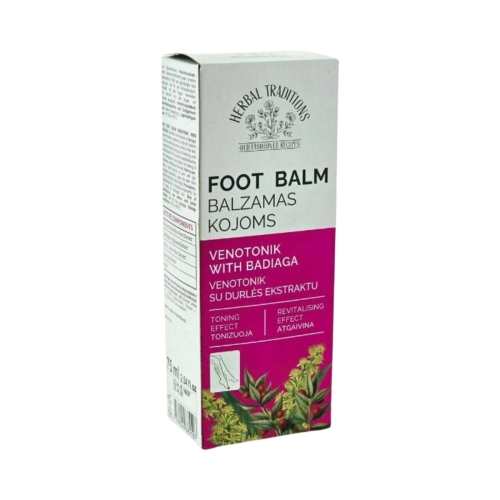 Krém-balzam na nohy s výťažkami z bylín a badyagy - 75ml - Herbal Traditions