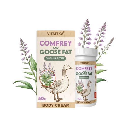 Telový krém s kostihojom a husacou masťou – 50 g – Vitateka