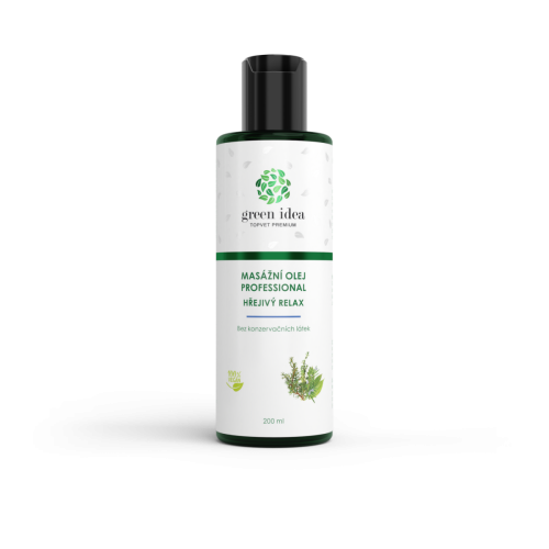 Hrejivý relax – masážny olej 200 ml – Green idea Hrejivý relax – masážny olej 200 ml – Green idea