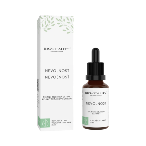 Nevoľnosť bezalkoholová tinktúra – kvapky 25 ml – Green idea