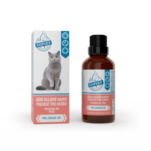 Ušné olejové kvapky - prevent pre mačky 50 ml - Green idea