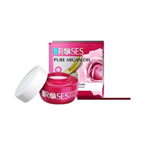 ROSES Intenzívny denný krém proti vráskam s ružovým olejom, arganom a morským kolagénom  pre normálnu pleť 50 ml - NATURE OF AGIVA