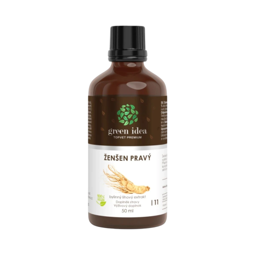 Ženšen tinktúra – kvapky 50 ml – Green idea