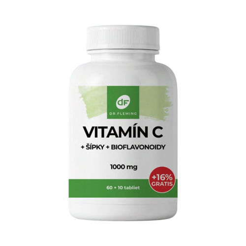 Vitamín C 1000mg + Šípky + Bioflavonoidy - 70 tabliet - Dr. Fleming