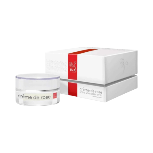 Crème de rose - hydratačný krém s SPF30 - vysoko obohatený o organický esenciálny ružový olej - 50 ml - INA Essentials