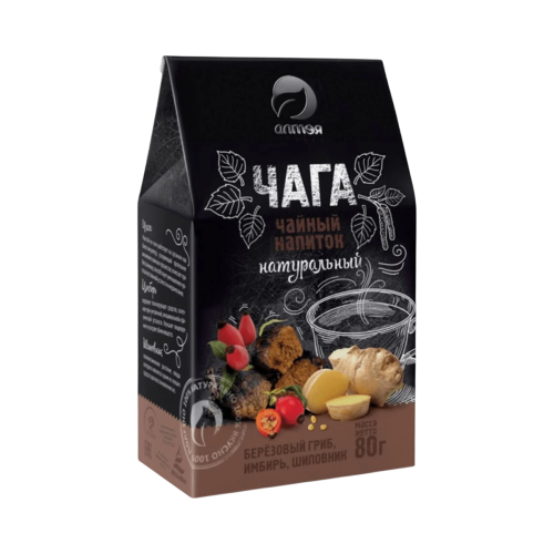 Čaga čaj so zázvorom a šípkou sypaný - 80 g - Alteya