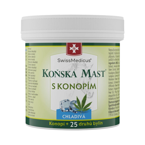 Konská masť s konope chladivá - 75 ml - SwissMedicus