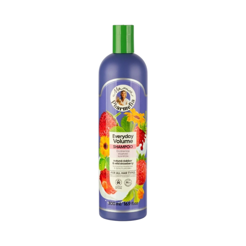 Šampón pre každodenný objem s kyslým mliekom a lesnou jahodou - 500 ml - Mama Pharmelia