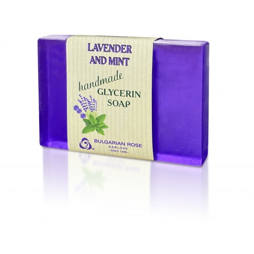 Glycerínové mydlo Levanduľa a mäta 70g - Bulgarian Rose Karlovo