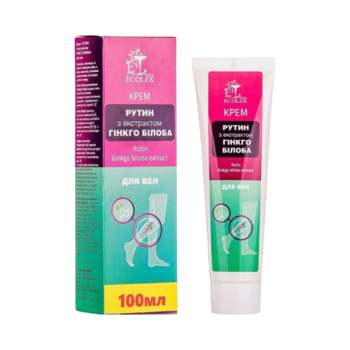 Krém na žily Rutín s extraktom z ginkgo biloba - 100 ml - Ecolek