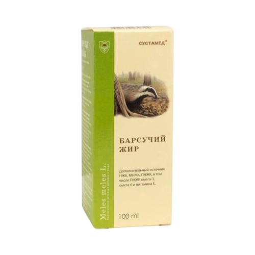 Jazvečia masť (jazvečí tuk čistý) - 100 ml - Sustamed