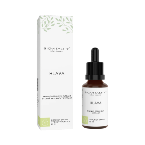 Hlava bezalkoholová tinktúra – kvapky 25 ml – Green idea