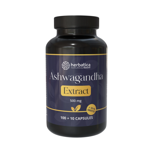 Ashwagandha vegánske kapsuly - 7% extrakt whitanolidov - 110 kapsúl