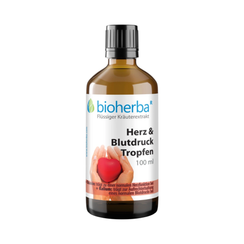 Kvapky na srdce a krvný tlak – tinktúra – 100 ml – Bioherba