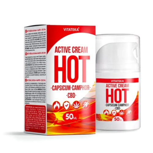 Hrejivý krém s paprikou, gáfrom a CBD – 50 ml – Vitateka