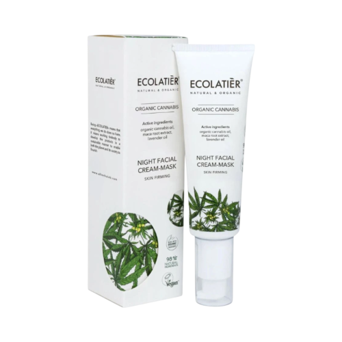 Nočný pleťový krém/maska spevňujúci Organic Cannabis - 50ml - Ecolatier