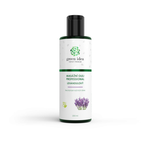 Levanduľový masážny olej 200 ml – Green idea
