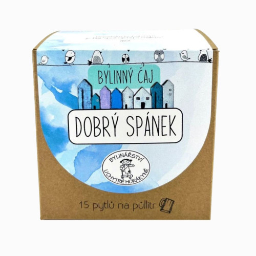 Porcovaný bylinný čaj Dobrý spánok - 45g (15x3g)- Bylinářství U Chytré horákyně