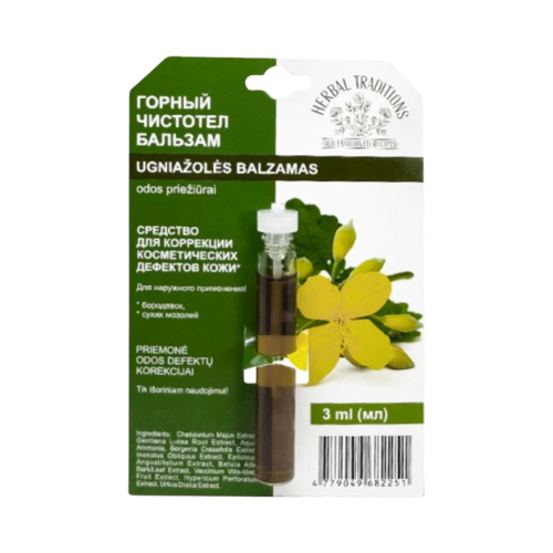Horský lastovičník "čistoteľ" - elixír na bradavice - 3 ml - Herbal Traditions