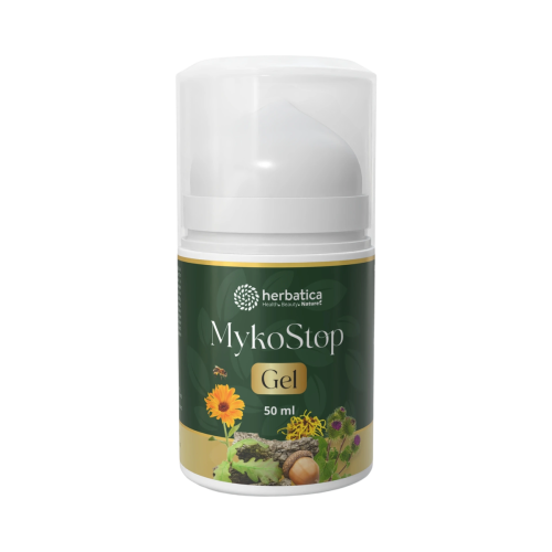 MykoStop Gel - antimykotický regeneračný gél na pokožku a nechty - 50 ml