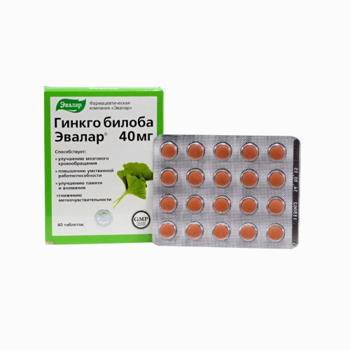 Ginkgo Biloba - Evalar - 40mg
