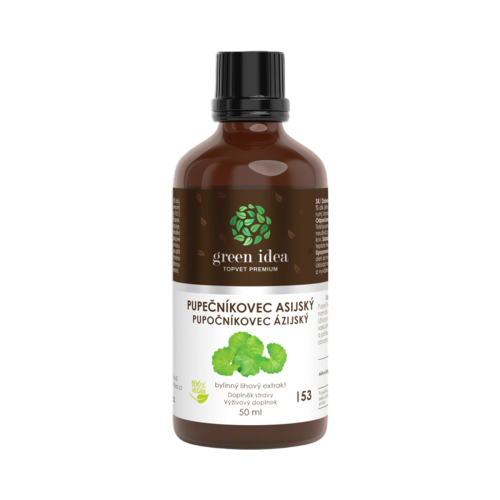 Pupočník ázijský tinktúra – kvapky 50 ml – Green idea