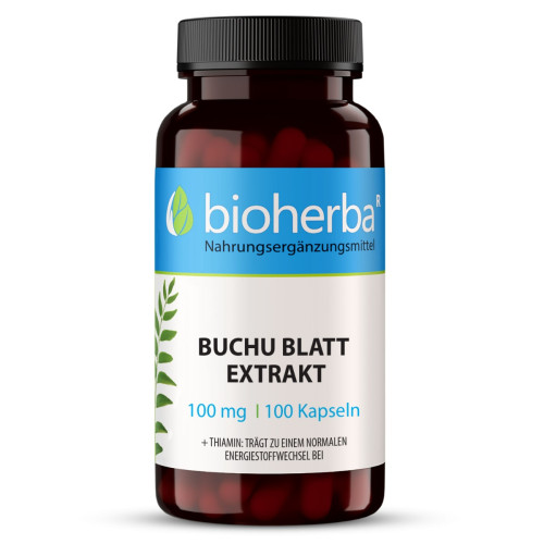 Extrakt z listov buchu 100 mg – 100 kapsúl – Bioherba