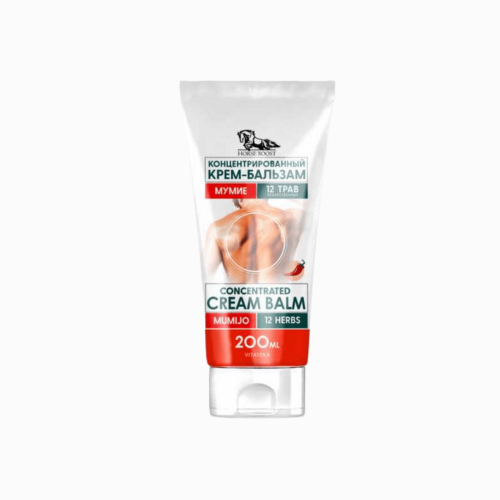 Koncentrovaný krém-balzam s mumiom a extraktom z 12 bylín - 200 ml - Vitateka