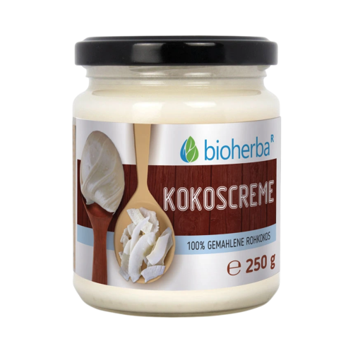 100 % kokosový krém z mletého surového kokosu – 250 g – Bioherba