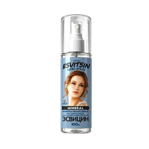 Minerálne tonikum so šungitom a mumiom v spreji Esvitsin - 100 ml - Vitateka