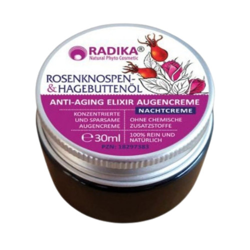 Anti-aging očný krém s ružovými púčikmi a šípkovým olejom - 30 ml - Bioherba
