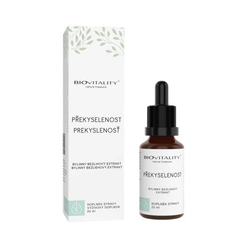 Prekyslenie bezalkoholová tinktúra – kvapky 25 ml – Green idea