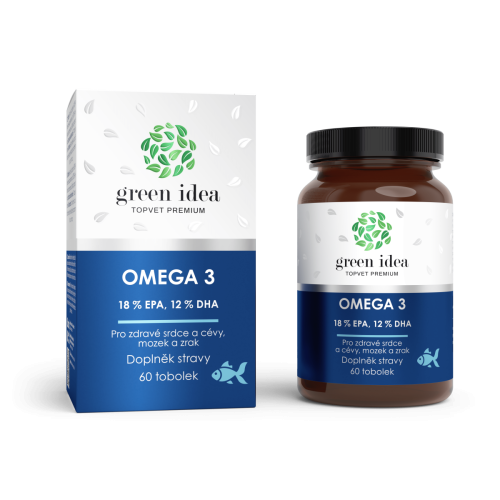 Omega 3 - 18 % EPA, 12 % DHA - 60 kapsúl - Green idea