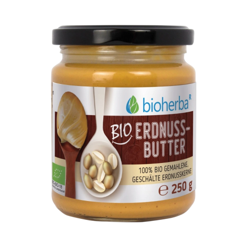 100 % bio arašidové maslo – 250 g – Bioherba