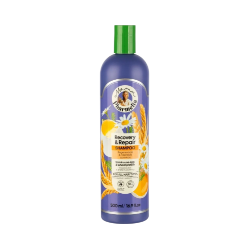 Regeneračný a obnovujúci šampón s vajcom a pšeničnými proteínmi - 500 ml - Mama Pharmelia